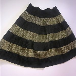 Gold And Black Skirt
